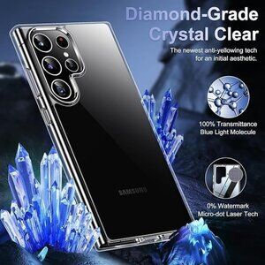 Case for Samsung Galaxy S24 Ultra, Clear.